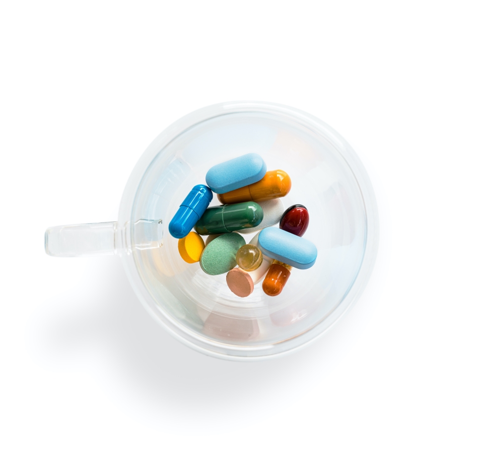 Medication in a cup